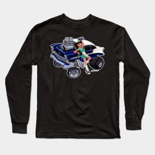 FAST FOOD 1956 Chevy gasser Long Sleeve T-Shirt